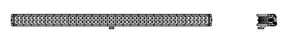 52 นิ้ว 300W โค้งสองแถว Led Light Bar รถบรรทุก Offroad ATV SUV Light Bar