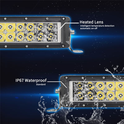 ออโต้ 4x4 IP67 แถบไฟ LED สองแถว 288W DC 24V เลนส์ PC OSRAM Chip