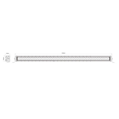 แถบไฟ LED สองแถว OSRAM LED Chip Truck Light Bar ระบบไฟออฟโร้ด