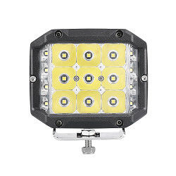 50W 6000K ปืนยิงด้านข้างอัตโนมัติ LED Pods สีเหลืองอำพัน Strobe IP67 CE RoHS