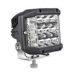 50W 6000K ปืนยิงด้านข้างอัตโนมัติ LED Pods สีเหลืองอำพัน Strobe IP67 CE RoHS