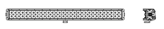 ไฟ LED กันน้ำ 180W โค้งสองแถว CREE ไฟ LED Light Bar Offroad Driving Lighting