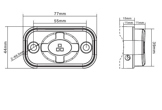 พลังงานสูง 15w 300lm Rock Led Work ไฟน้ำท่วม DC 24V Waterproof