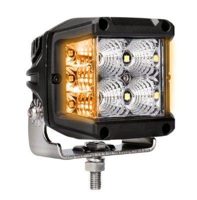 26W 4 นิ้วน้ำท่วมสีเหลืองอำพันด้านข้าง Shooter Led Pods Work Light