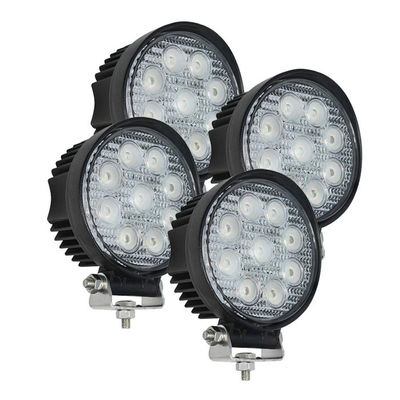 2160lm รอบไฟ LED ทำงานน้ำท่วม 27W อุตสาหกรรมการทำเหมืองแร่ Offroad Lighting