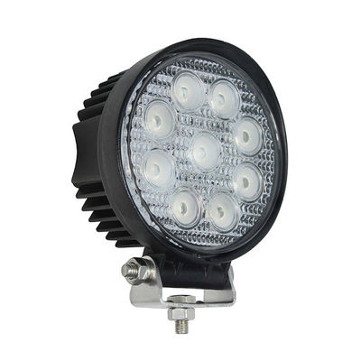 2160lm รอบไฟ LED ทำงานน้ำท่วม 27W อุตสาหกรรมการทำเหมืองแร่ Offroad Lighting